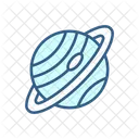 Solar System Galaxy Saturn Icon