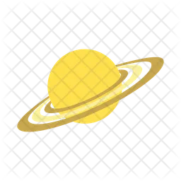 Saturn Planet  Icon