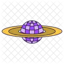 Saturno Estrela Espaco Ícone