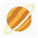 Saturno Planeta Lua Ícone