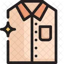 Saubere Kleidung Kleidung Zusammenlegen Frisch Symbol