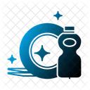 Sauberer Teller Teller Seife Symbol