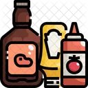 Sauce Bottle Ketchup Bottle Tomato Ketchup Icon