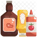 Sauce Bottle Ketchup Bottle Tomato Ketchup Icon