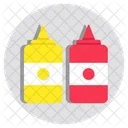 Sauce Bottle Ketchup Bottle Condiment Icon