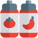 Sauce Bottle Tomato Sauce Chilly Sauce Icon