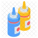 Sauce Bottles Seasoning Flavouring Icon