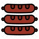 Saucisse Viande Grillee Icône