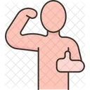 Saudavel Homem Corpo Ícone