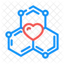 Saude Molecular Estrutura Ícone