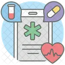 Saude Movel Servicos Medicos Saude Digital Ícone