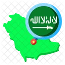 Saudi Arabia Asia Map Icon