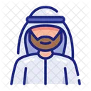 Saudi Man Attire Thobe Icon