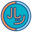 Saudi Riyal Symbol  Icon