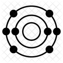 Sauerstoffatom Wissenschaftssymbol Atommodell Icon