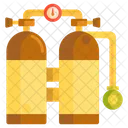 Tauchflasche Sauerstoffflasche Sauerstofftank Symbol