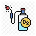 Sauerstoff Flasche Schweissen Symbol