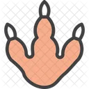 Saurus Foot Icon