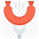 Sausage Fork Grill Icon