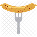 Bratwurst Fork Hotdog Icon