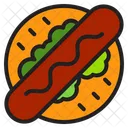 Hot Dog Sausage Food Icon