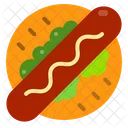 Hot Dog Sausage Food Icon