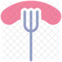Food Fork Frankfurter Icon