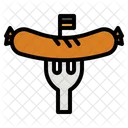 Sausage Meat Gastronomy Icon