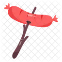 Sausage Bbq Sausage Stick Yummy Sausage Icon