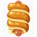 Sausage Bread Bread Food Icon