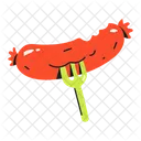 Beef Sausage Sausage Fork Chicken Sausage Icon