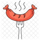 Sausage Hotdog Bbq Icon