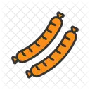 Sausage Hot Dog Sandwich Icon