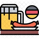 Sausage Plate  Icon