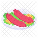 Hot Dogs Sausages Frankfurters Icon