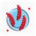 Sausages Plate Food Icon