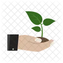 Economiser Planter Eco Icône