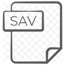 Sav File Document File Icon