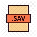 Sav File Sav File Format Icon