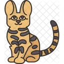 Savannah Cat Feline Icon