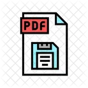 Save Pdf File Icon