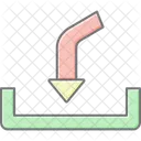 Save Arrow Lineal Color Icon Icon