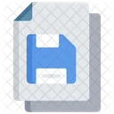 Save Document Back Up Note Icon