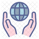 Green Earth Globe Icon