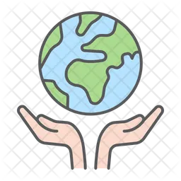 Save Earth Icon - Download in Colored Outline Style Save Earth Icon - Download in Colored Outline Style