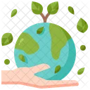 Save Earth Earth Green Icon