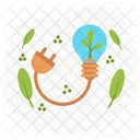 Save Energy Earth Day Nature Icon
