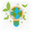 Save Energy Earth Day Ecology Icon