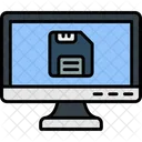 Save File Downwards File Icon