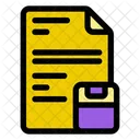Save File Disk Data Icon